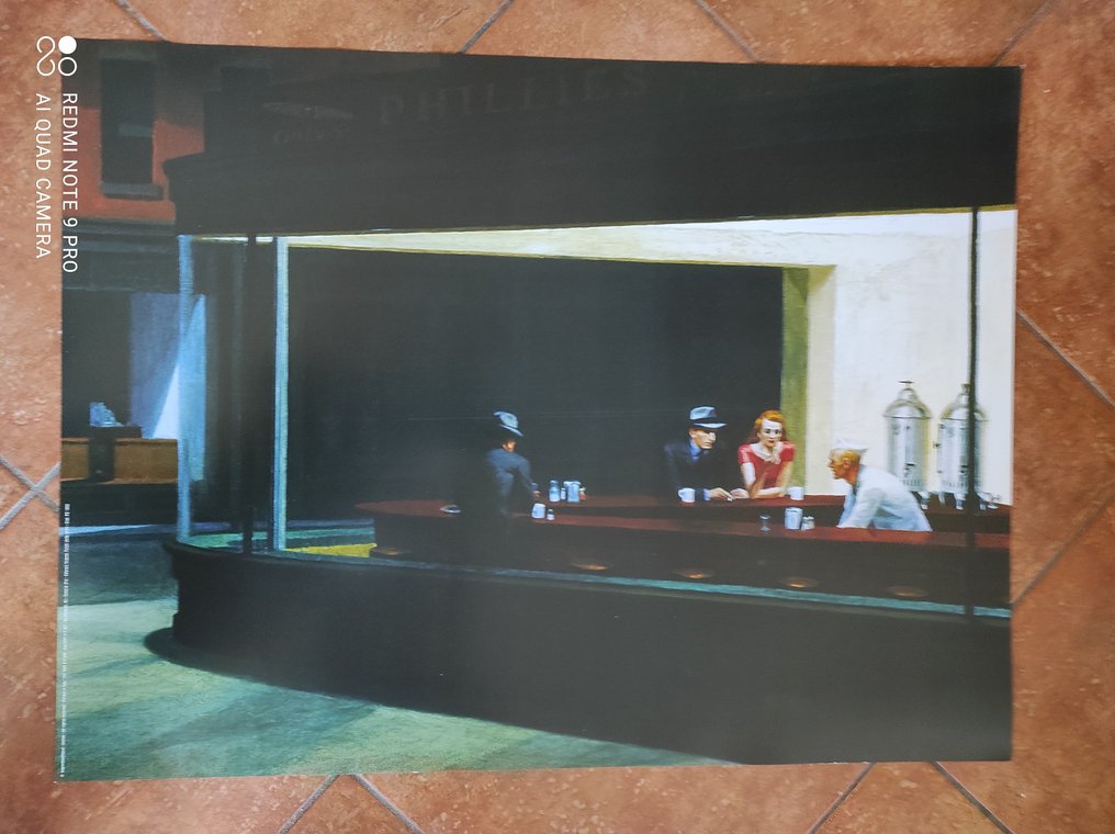 after Hopper - Edward Hopper - Falchi della notte- Impronti Edizione - 1990s #1.0