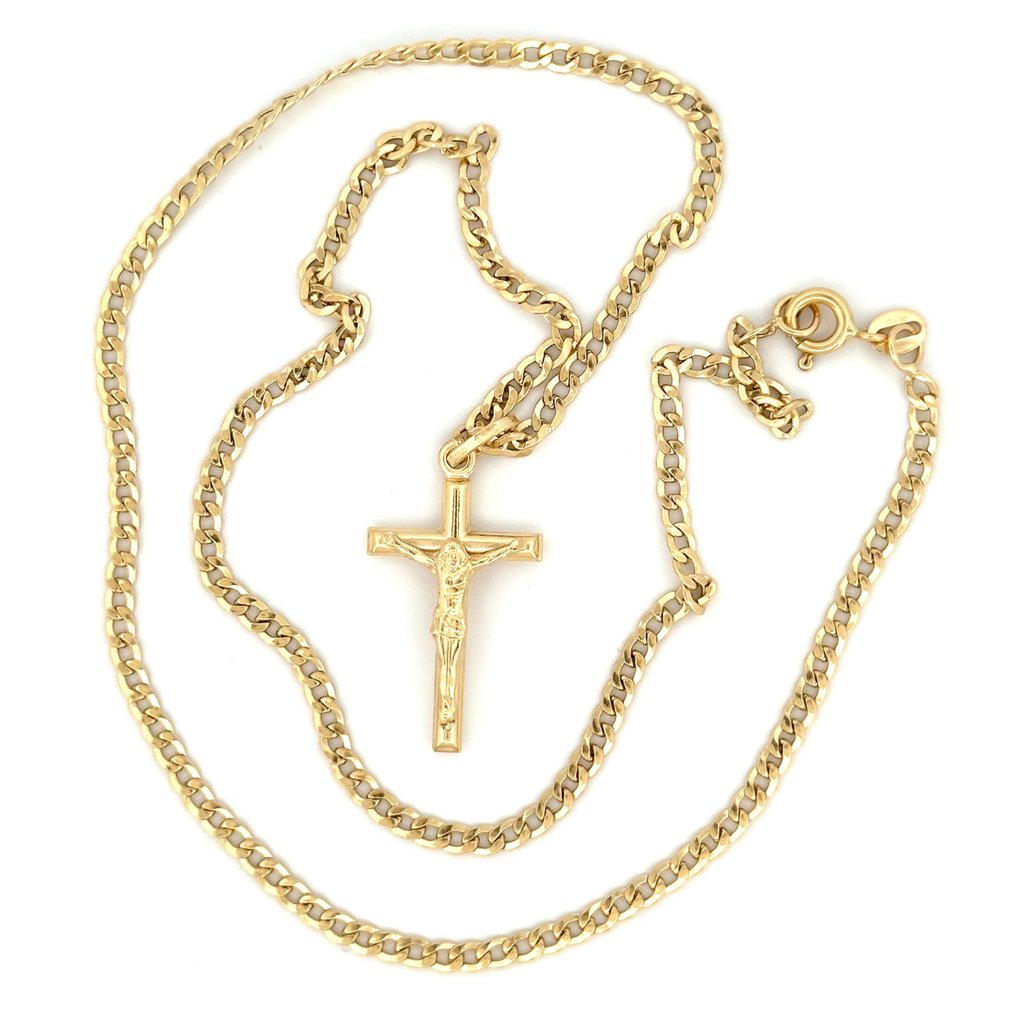 Zonder minimumprijs - Handmade - Halsketting - 4.7 g - 18 karaat Geel goud #2.1