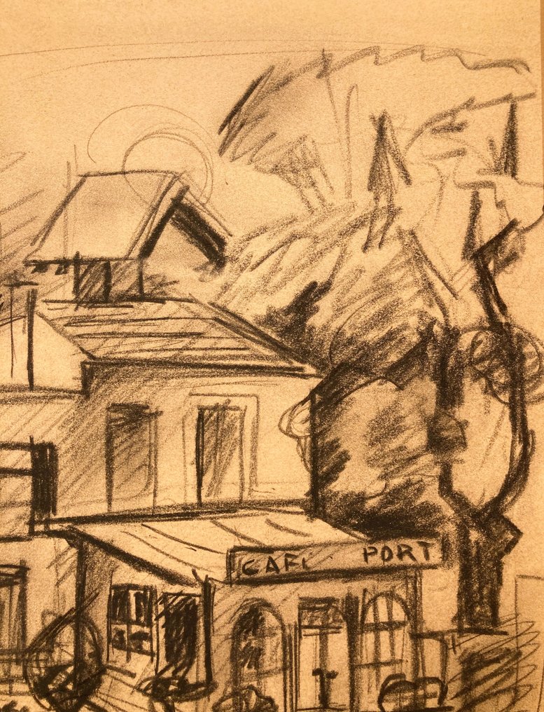 Louis Toffoli (1907-1999) - Le café du Port #2.1