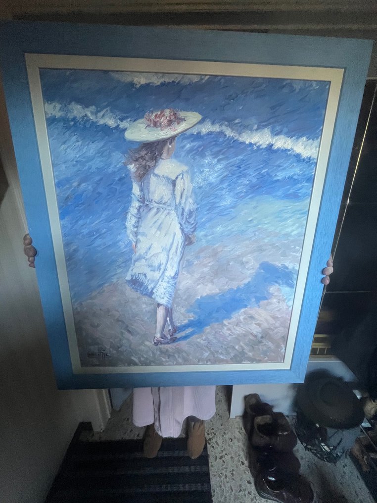 Chris van Dijk (1952) - Girl in a White dress #4.3