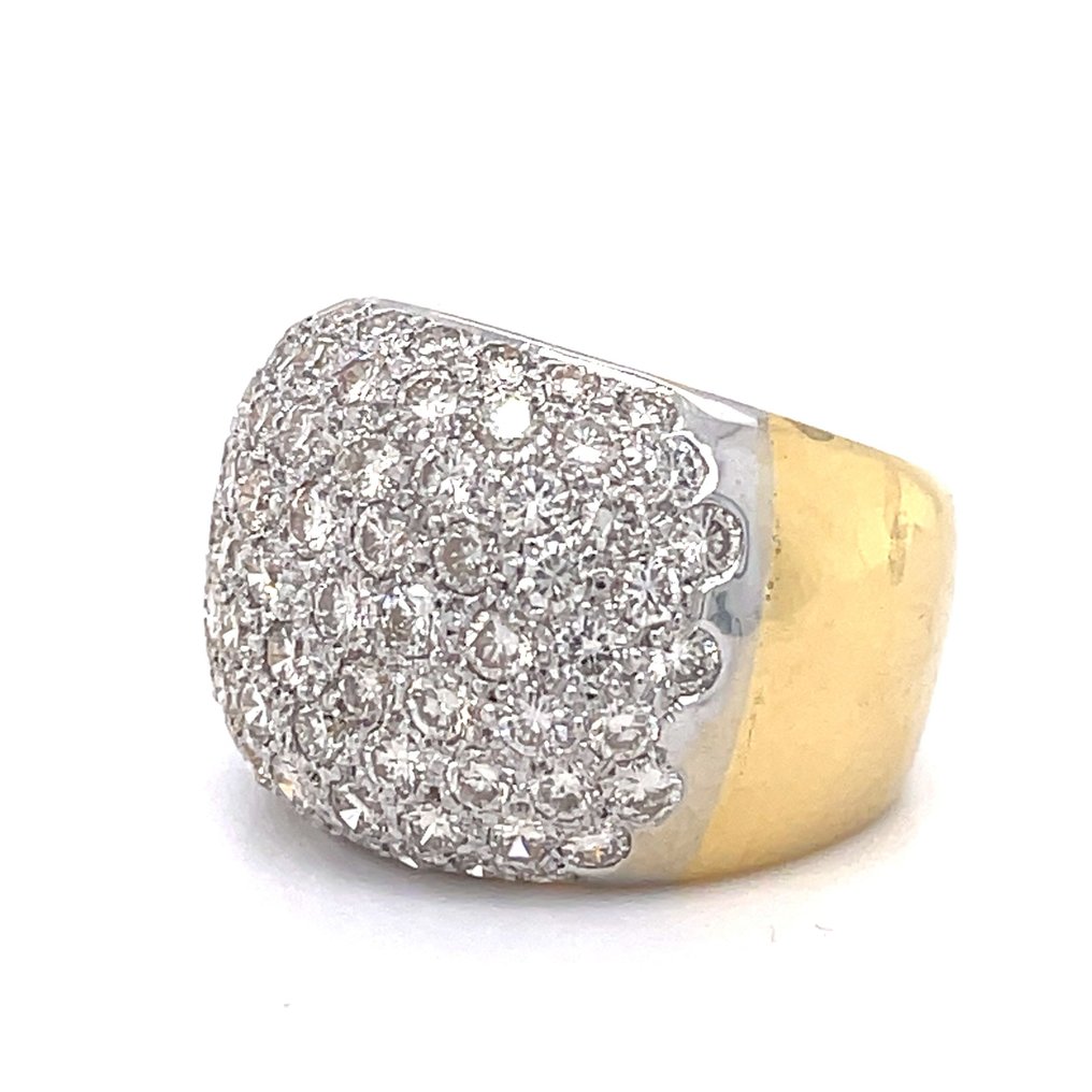 Ring - 18 kt Gelbgold Diamant  (Natürlich) #1.2