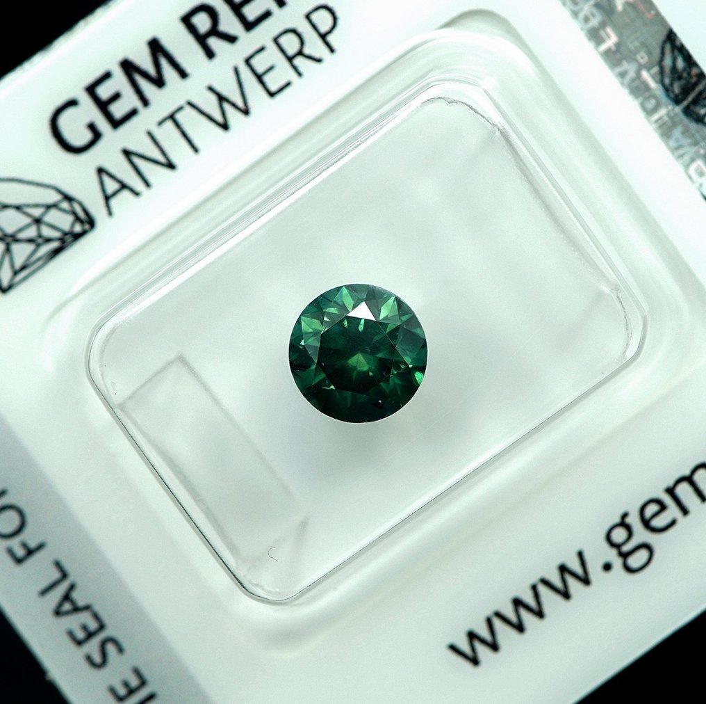 1 pcs Diamant (Farbbehandelt) - 1.18 ct - I1 - Gem Report Antwerp (GRA) #3.2