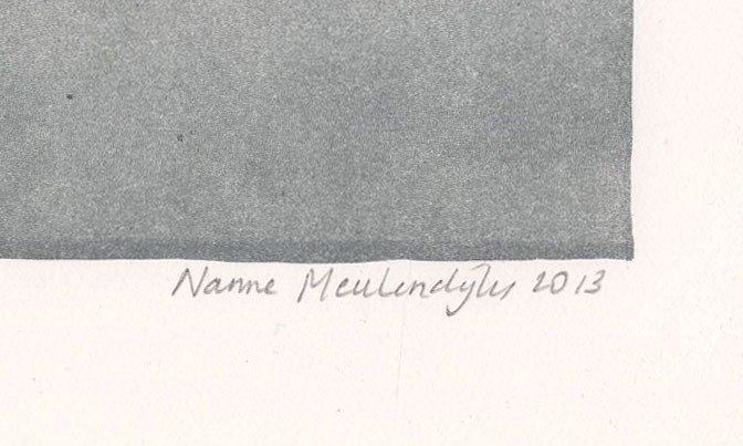 Meulendijks, Nanne - 1 Stone lithograph - Nanne Meulendijks - Stoelendans - 2013 #2.1
