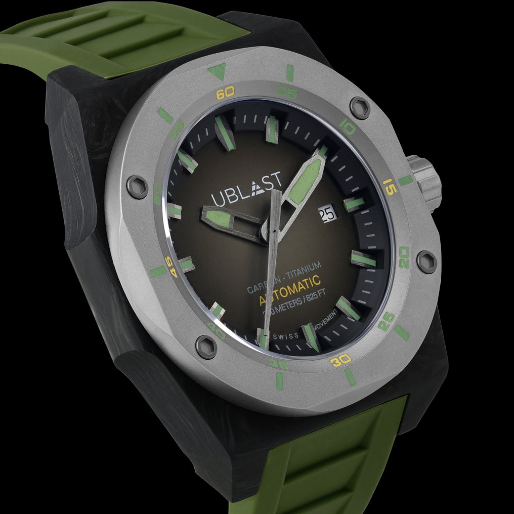 Ublast - Fusion - Forget Carbon & Titanium - UBFSN47GRGN - Automatic Swiss - Bărbați - 2025 #3.2