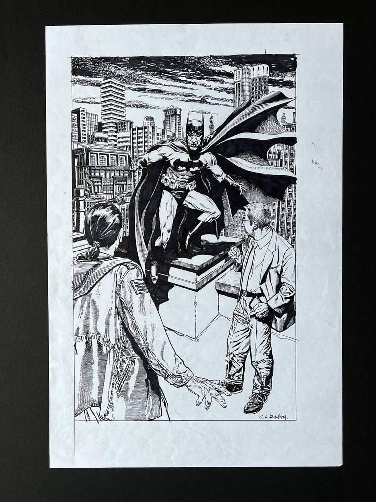Chris Weston - 1 Original drawing - Batman über Gotham City #1.1