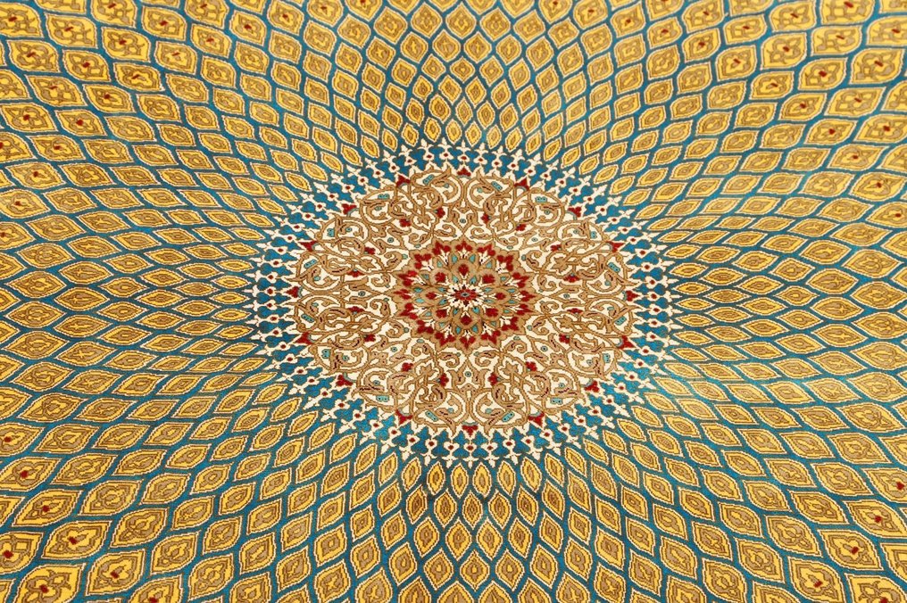 Perser Ghom Reine Seide auf Seide Ghonbad Design - Teppich - 205 cm - 137 cm #3.2