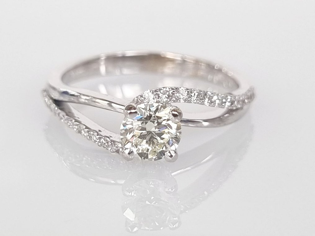 Förlovningsring Vittguld Diamant  #2.3