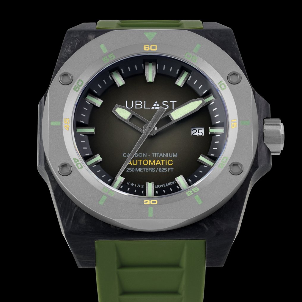 Ublast - Fusion - Forget Carbon & Titanium - UBFSN47GRGN - Automatic Swiss - Bărbați - 2025 #2.1