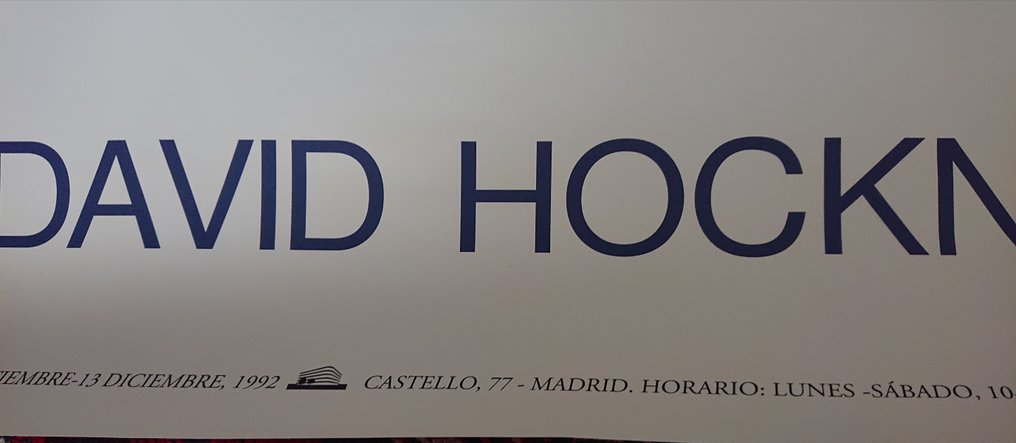 David Hockney, after - Exposición Madrid 1992 #2.1