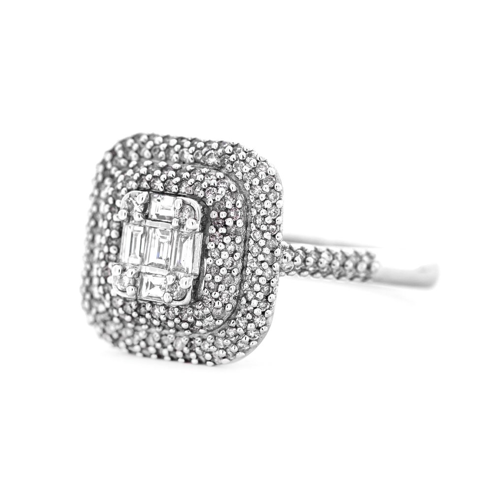 Ring Vittguld -  0.78 tw. Diamant  (Natural) - Diamant #3.1