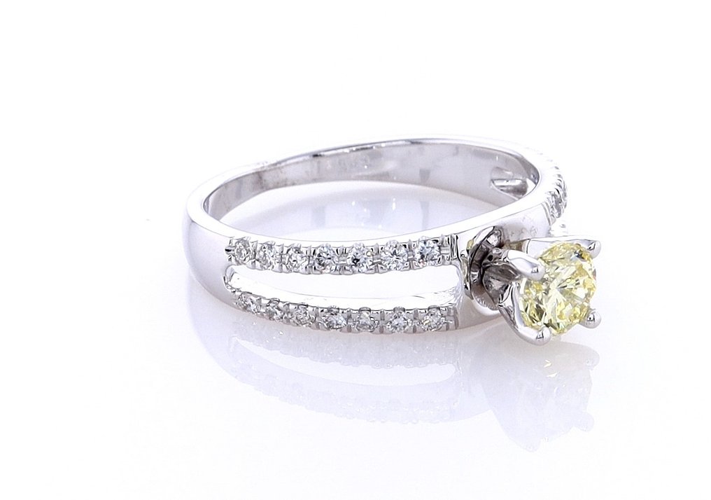 Δαχτυλίδι Λευκός χρυσός Διαμάντι - Διαμάντι #2.1