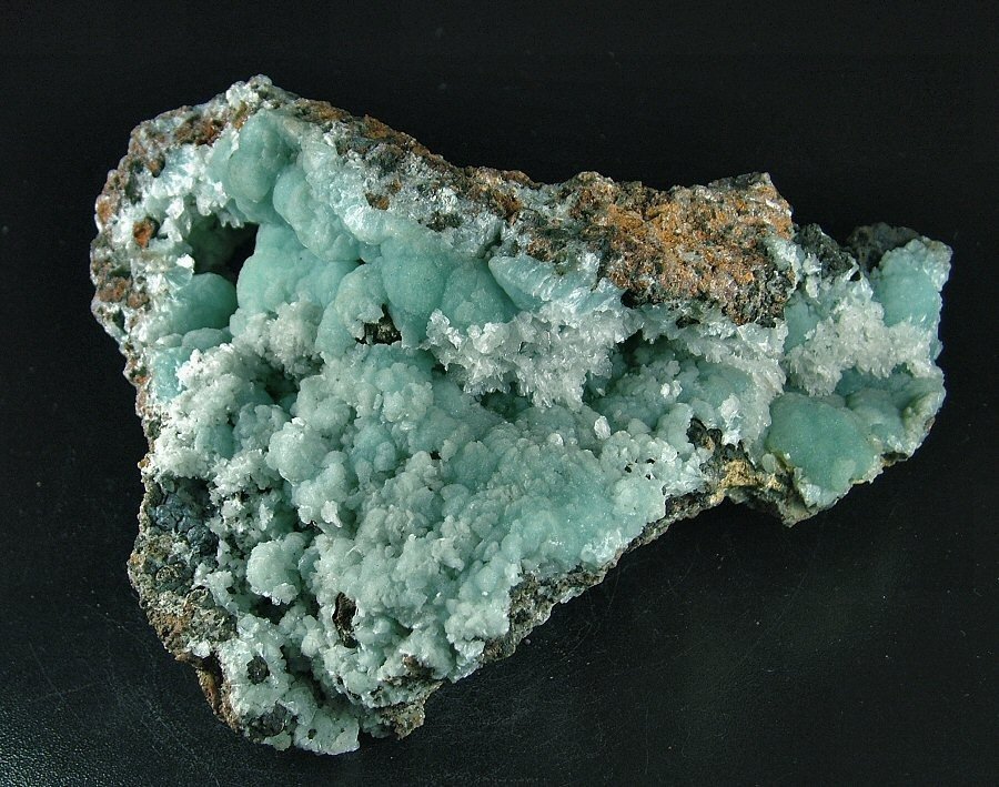 CW1021 Bella Emimorfite med Calcite Krystaller i indlejring - Højde: 115 mm - Bredde: 185 mm- 1510 g - (1) #1.0