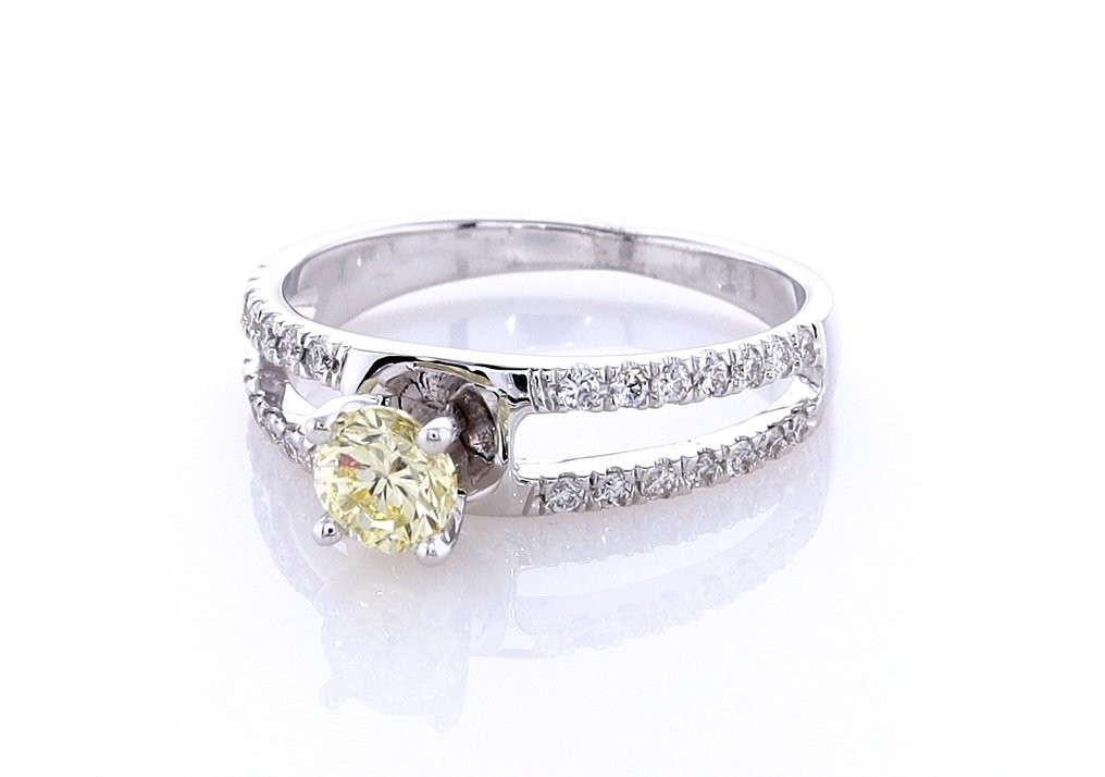 Inel Aur alb Diamant - Diamant #2.2