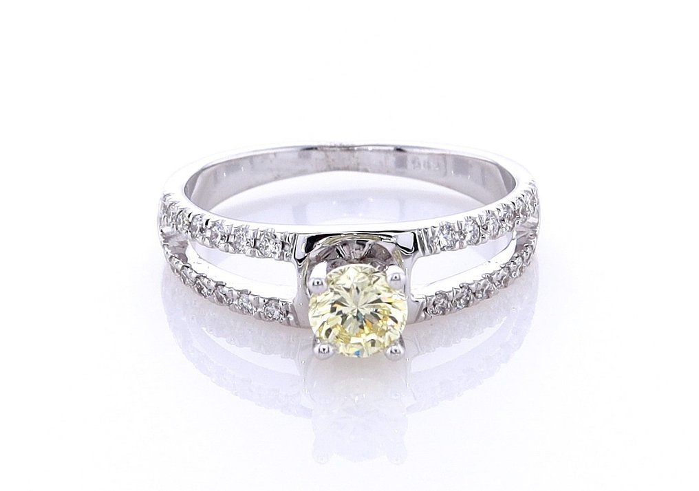 Inel Aur alb Diamant - Diamant #3.2