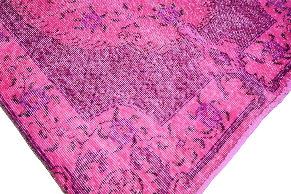 Pink vintage √ Certifikat √ Rengør som ny - Tæppe - 207 cm - 114 cm #2.2