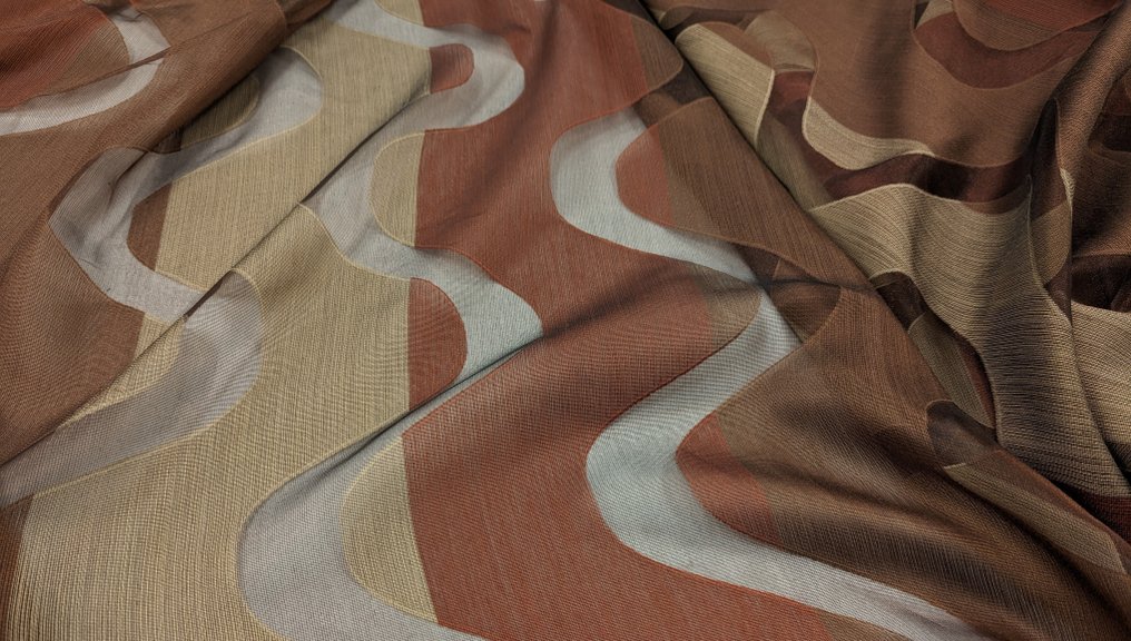 	 Bellissimo tendaggio lavorazione Devorè - 620 x 300 cm Saroglia & Taverna - Textil  - 625 cm - 300 cm #3.2