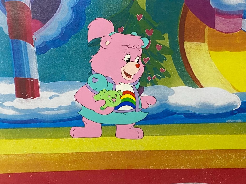 Care Bears (TV series, 1985) - 1 Animazione originale Cel, con sfondo stampato #3.1