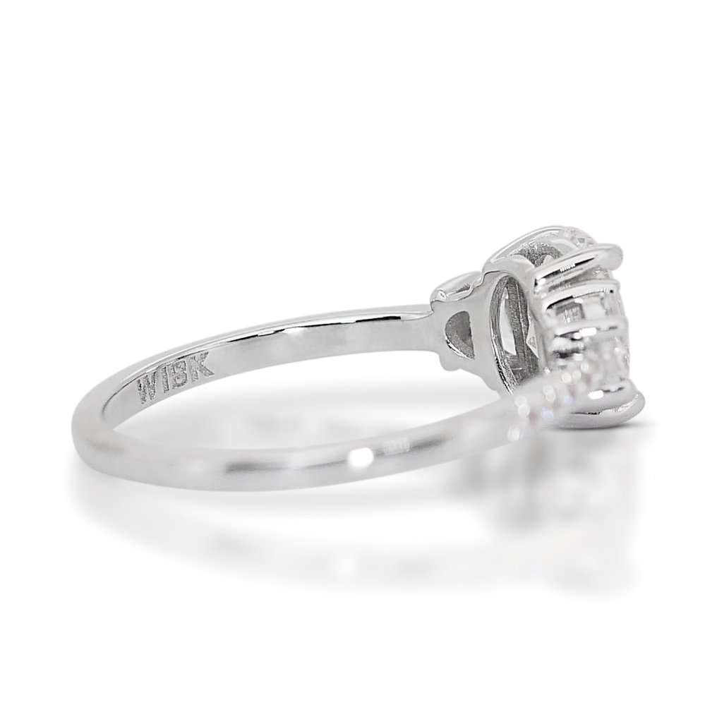 Inel Aur alb Diamant - Diamant #1.2