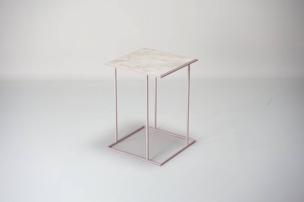 DFlab Studio - Side table - 巢 - 大理石, 羅馬洞石 #1.1