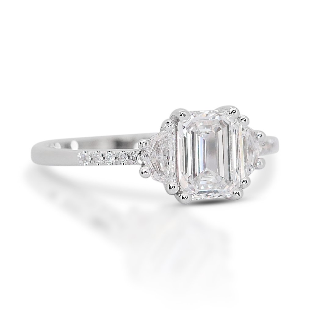 Anel Ouro branco Diamante - Diamante #2.1