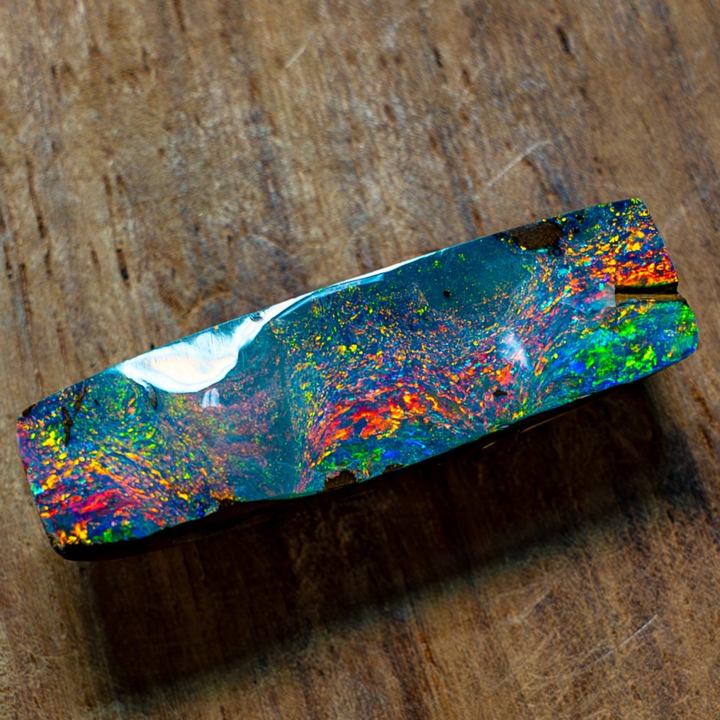 Raro pendente in opale boulder naturale lucido 24.465 carati- 4.89 g #1.1