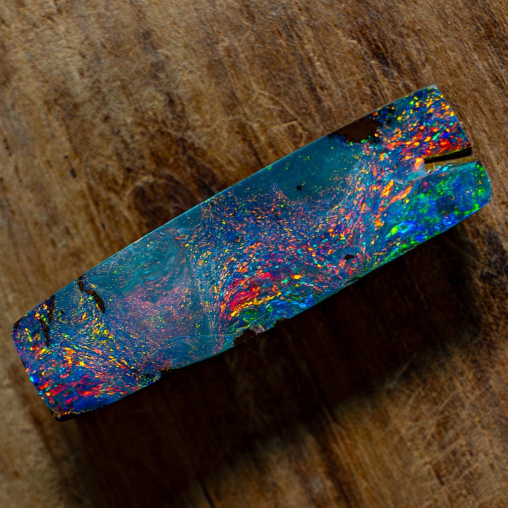 Raro pendente in opale boulder naturale lucido 24.465 carati- 4.89 g #2.1