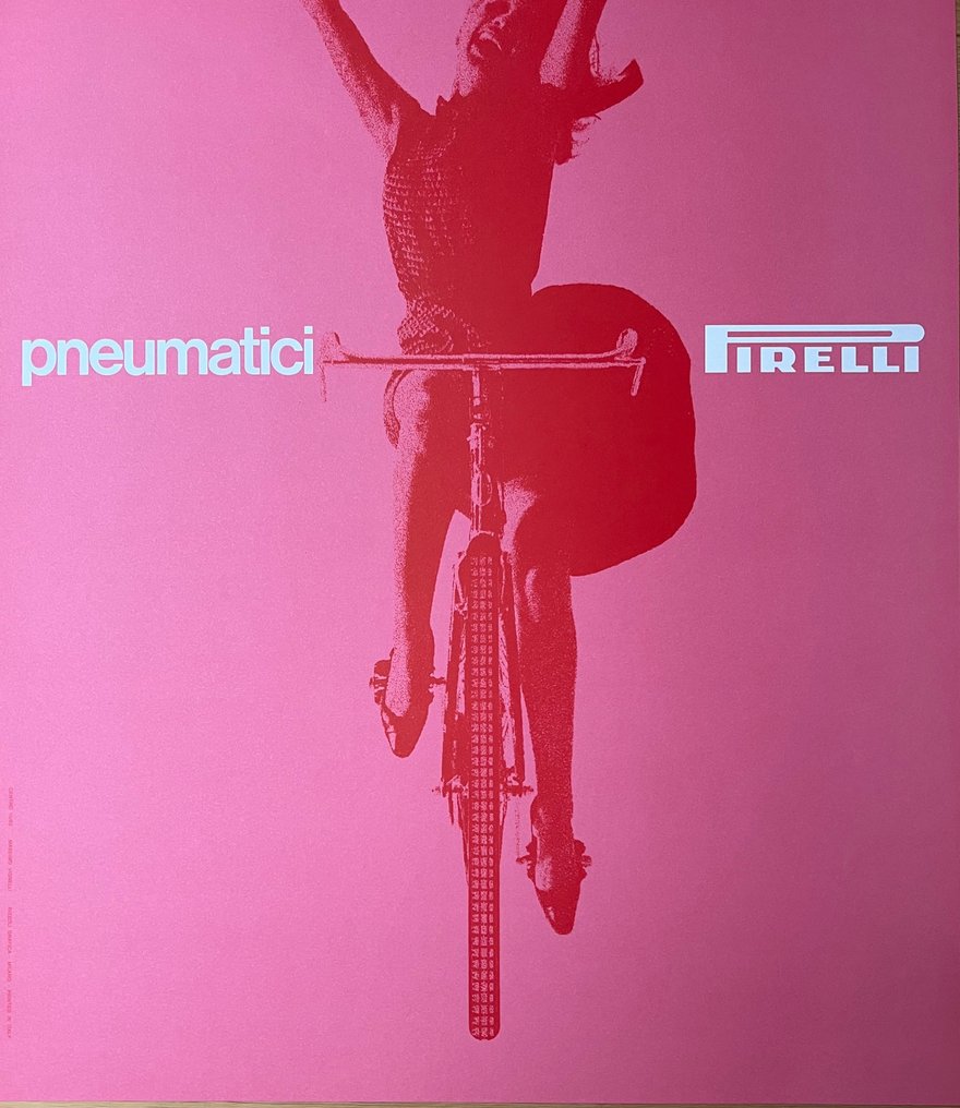 Massimo Vignelli - poster pubblicitario- pirelli rosa- massimo vignelli (AFTER) #1.0