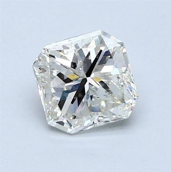 1 pcs Diamant  (Naturlig)  - 1.00 ct - Radiant - I - SI2 - Gemologisk institutt i Amerika (GIA) #1.2