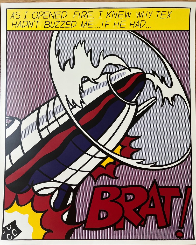 Roy Lichtenstein (after) - Poster Trittico As I Opened Fire- Roy Liechtenstein (after) - Década de 1980 #3.1