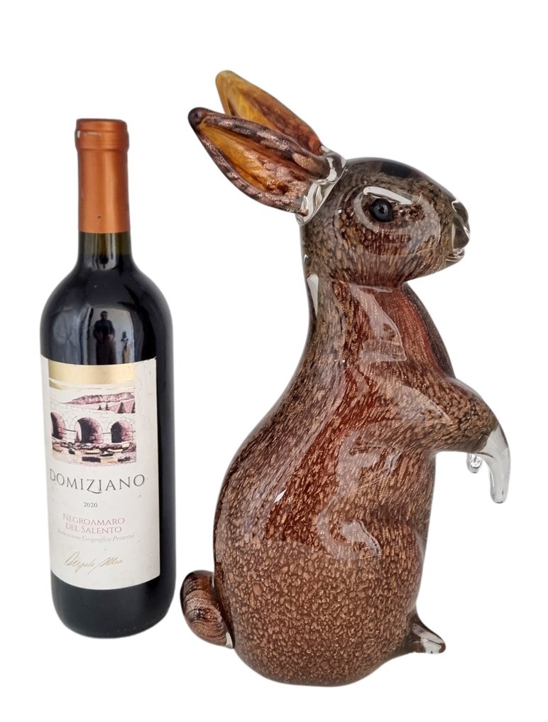 Figur - A standing hare - Glass #1.2