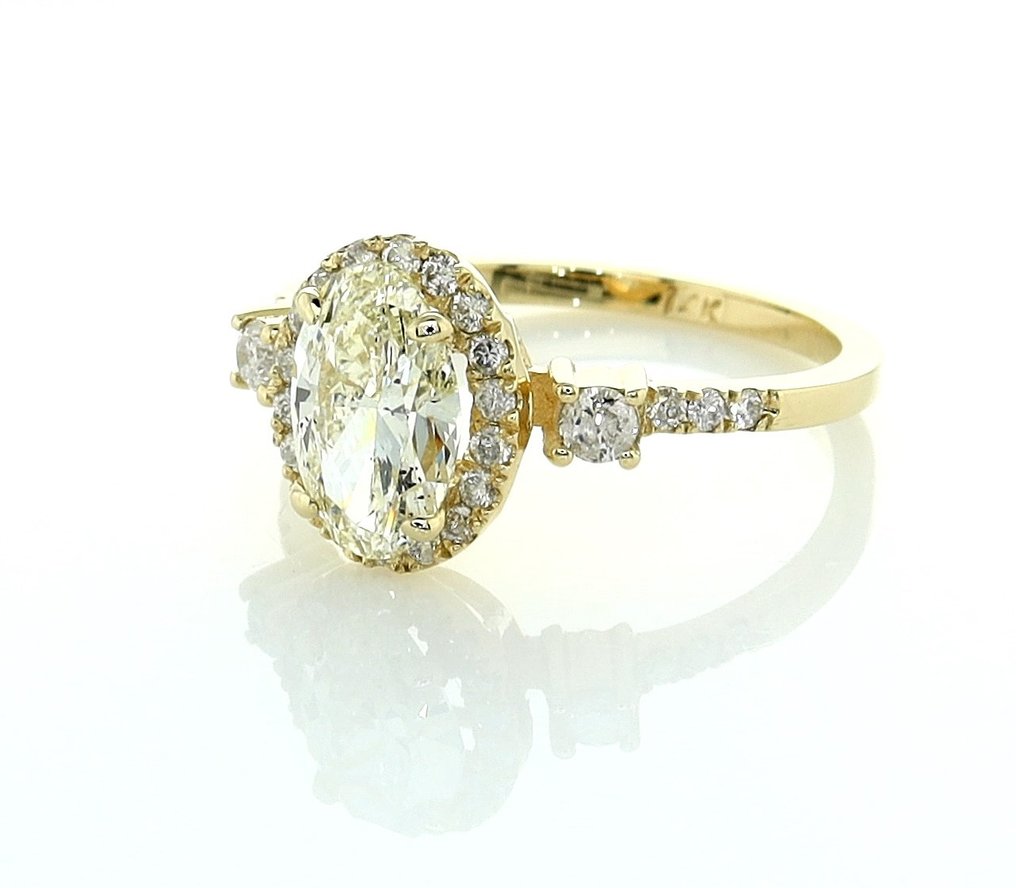Ring Gulguld Diamant - Diamant #1.2