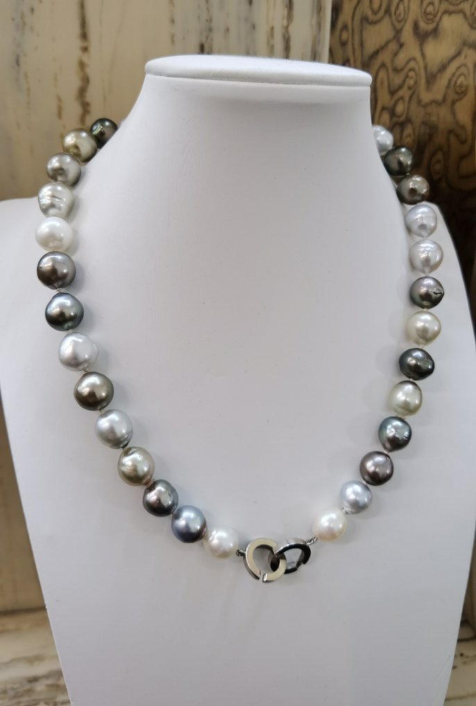 Collier de perles - 18 carats Or blanc #1.1