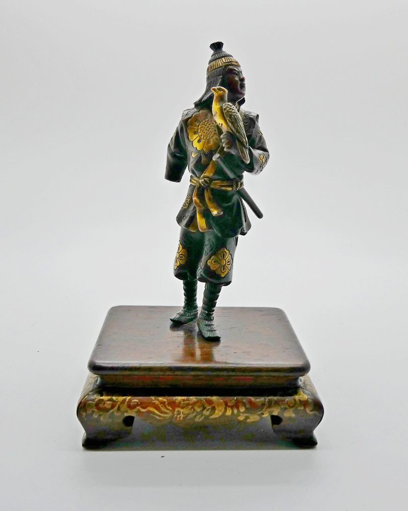 Bronze - Inscribed 'Miyao' 宮尾 - Falkner - Meiji Periode (1868-1912)  (Ohne Mindestpreis) #1.1