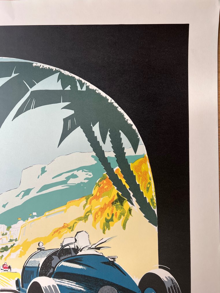 Anonymous - Poster pubblicitario- GP Monaco 1933- (After) - Lata 80. #2.1