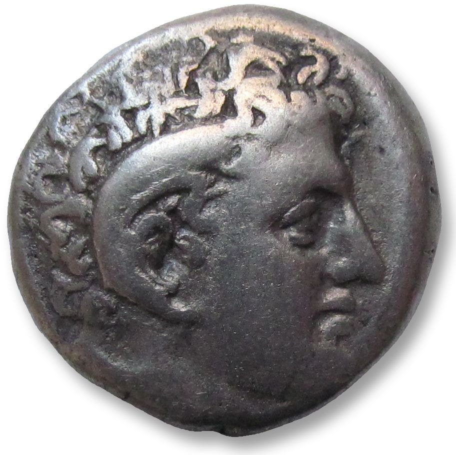 昔蘭尼加，Kyrene. Didrachm time of Magas circa 294-275 B.C. - variety with cornucopiae symbol - EX CNG Triton XXVI, with ticket #1.1