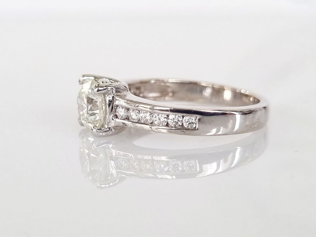 Anel de noivado Ouro branco Diamante #2.2
