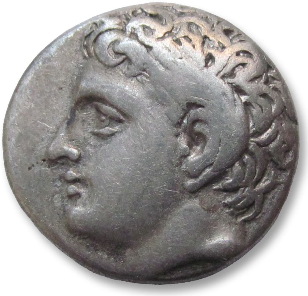 Kyrenaica, Kyrene. Didrachm time of Magas circa 294-275 B.C. - variety with star + monogram on reverse - EX CNG Triton XXVI, #1.1