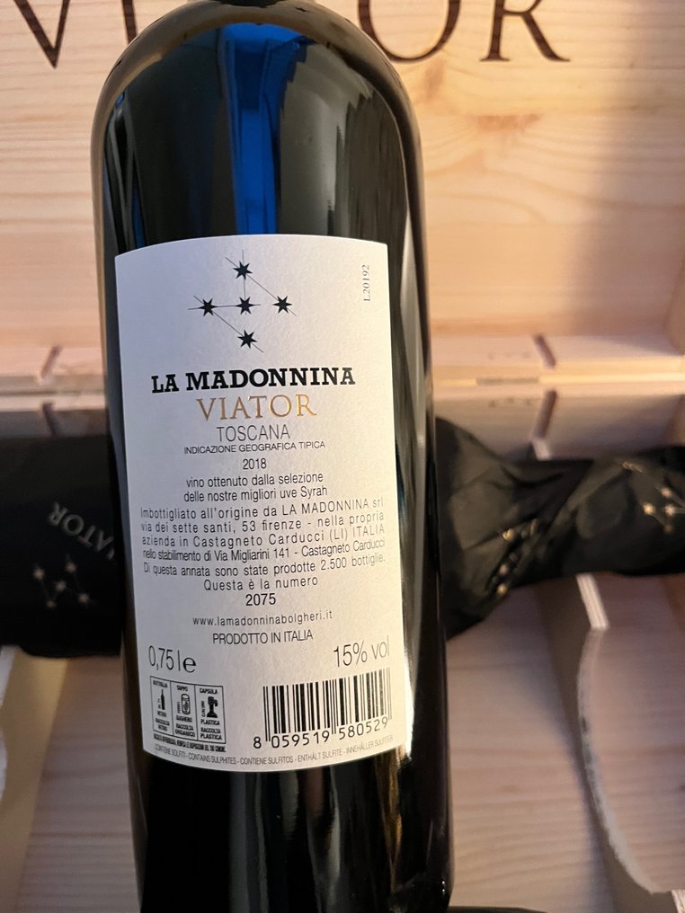 2018 La Madonnina, Viator - Bolgheri - 3 Bottles (0.75L) #2.1