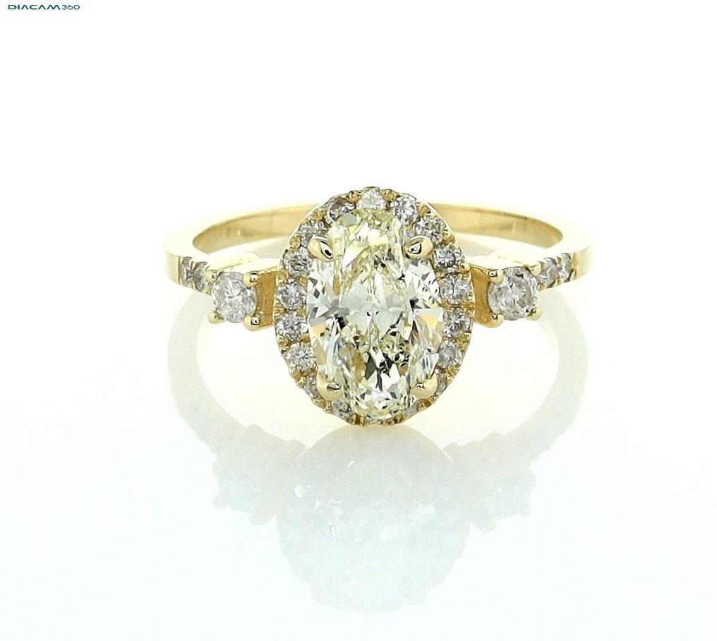 Ring Gelbgold Diamant - Diamant  #1.1