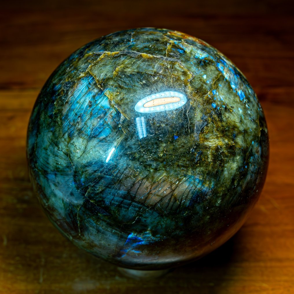 Grande Labradorite polie AAA++ de première qualité Sphère- 3964.45 g #2.1