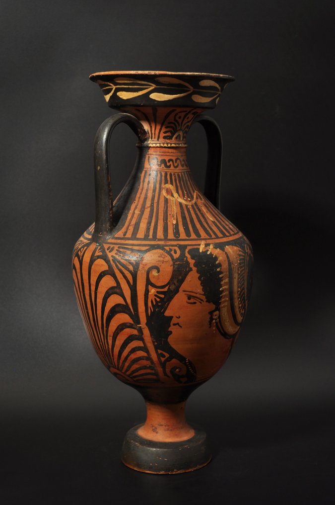 Altgriechisch, Magna Graecia Keramik Apulische rotfigurige Amphore mit TL-Test - 38 cm #2.1