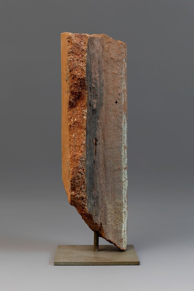 Oldgræsk, Clazomenae Terrakotta Sarkofagfragment. 6.-5. århundrede f.Kr. 42,5 cm H. TL Test! Spansk eksportlicens. #2.1