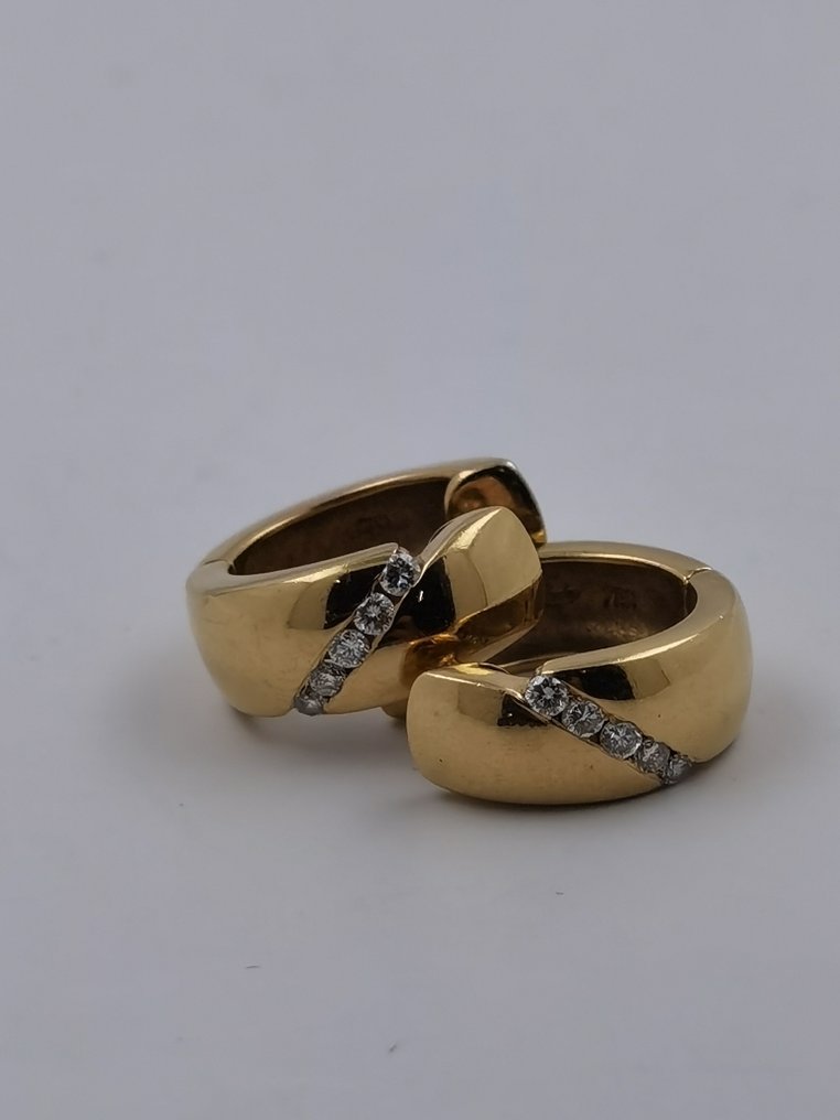 Earrings - 18 kt. Yellow gold - Diamond #1.1