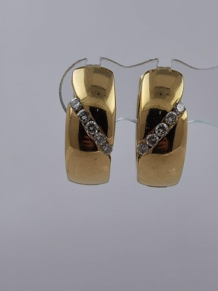 Earrings - 18 kt. Yellow gold - Diamond #2.1