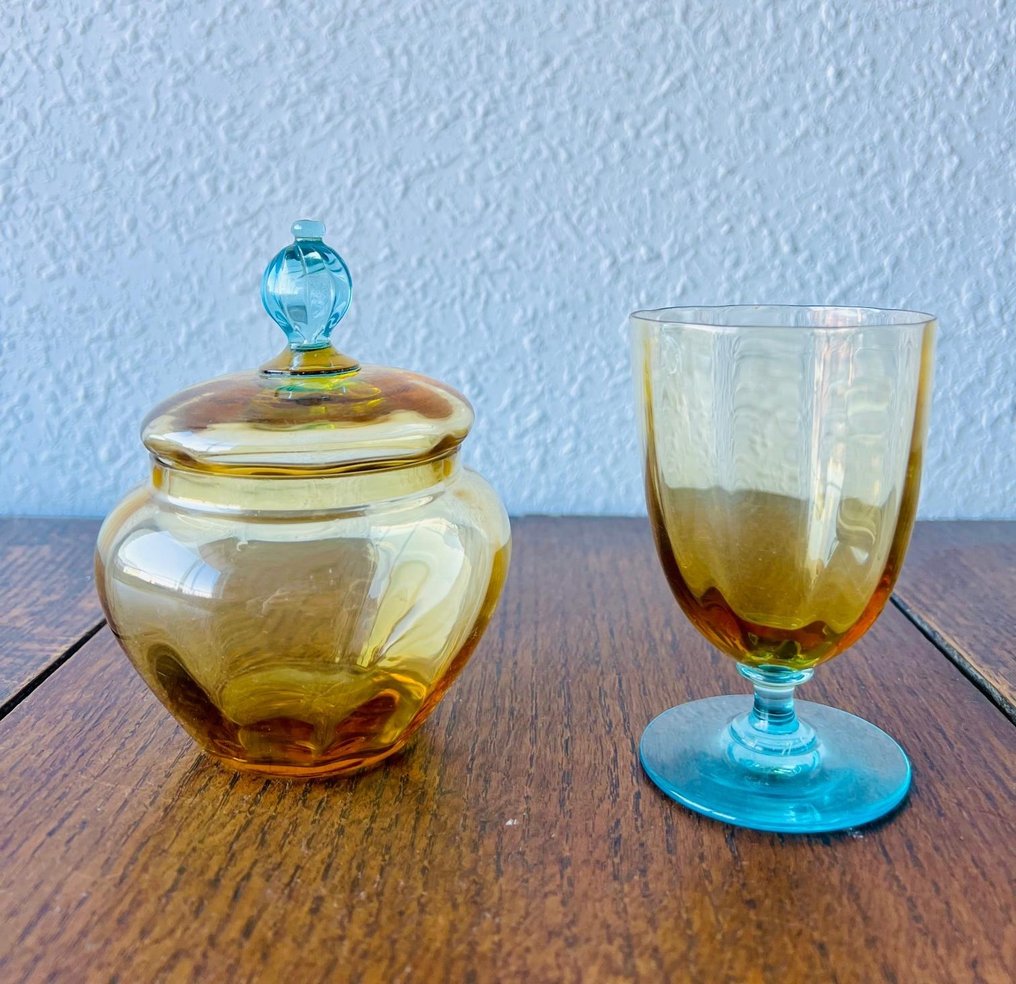 Cristallerie de Portieux - Conjunto de copos de bebidas diversas (2) - Vidro #1.1
