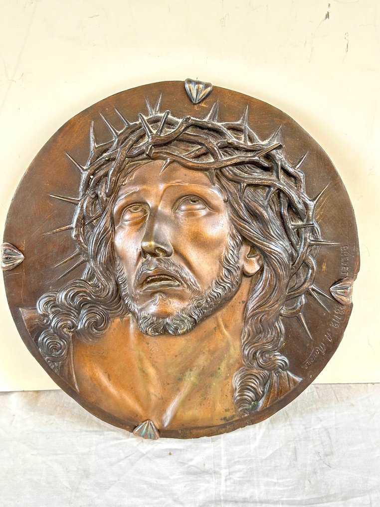 A. Rovere - Relief, Passione di Gesù - 31 cm - Bronze, Plaque en bas-relief #2.1