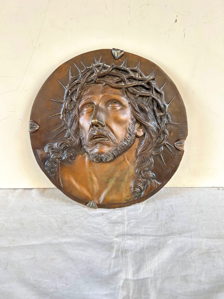 A. Rovere - Relief, Passione di Gesù - 31 cm - Bronze, Plaque en bas-relief #1.2