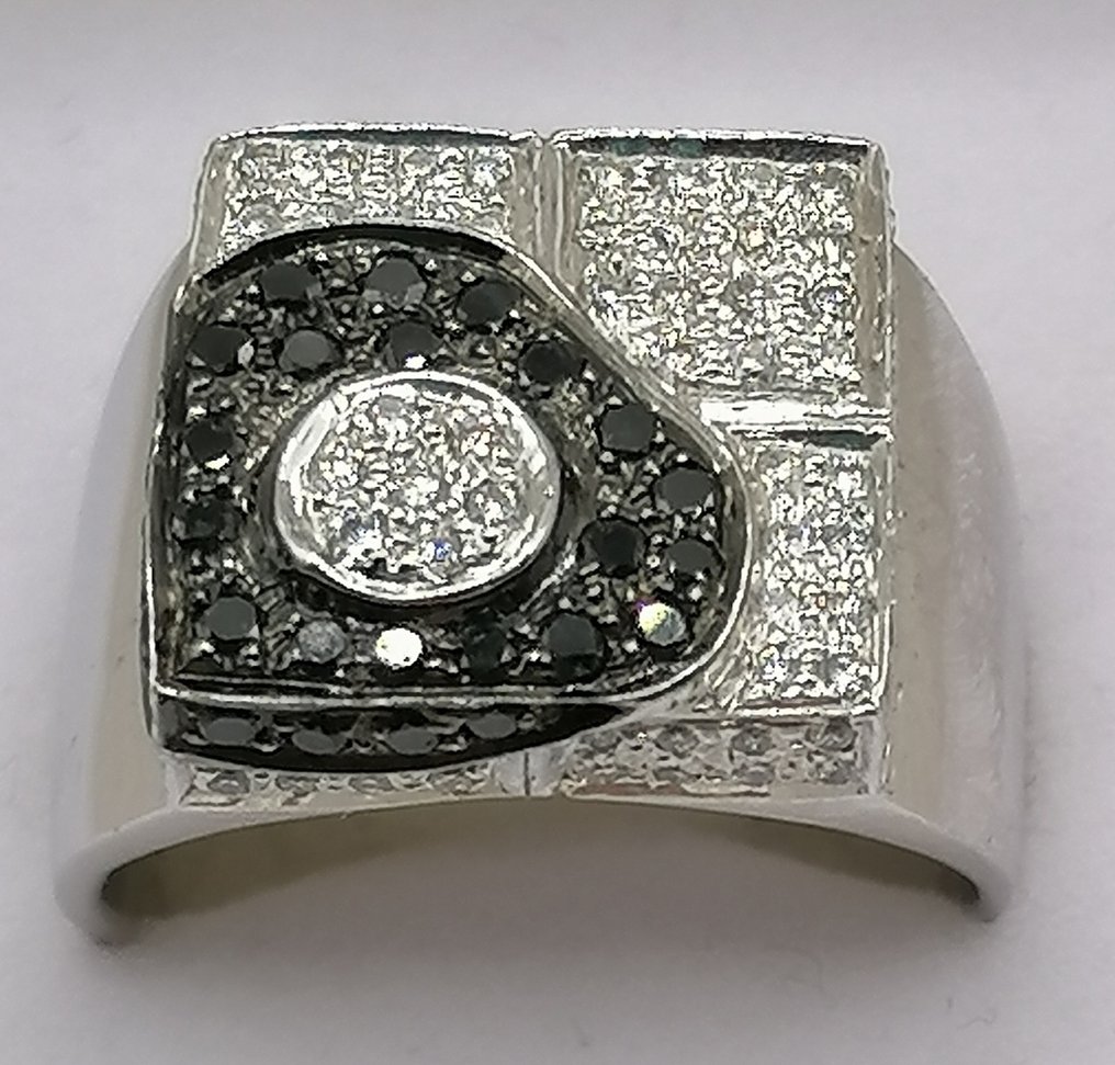 Ring Hvidguld Diamant - Diamant  #1.1