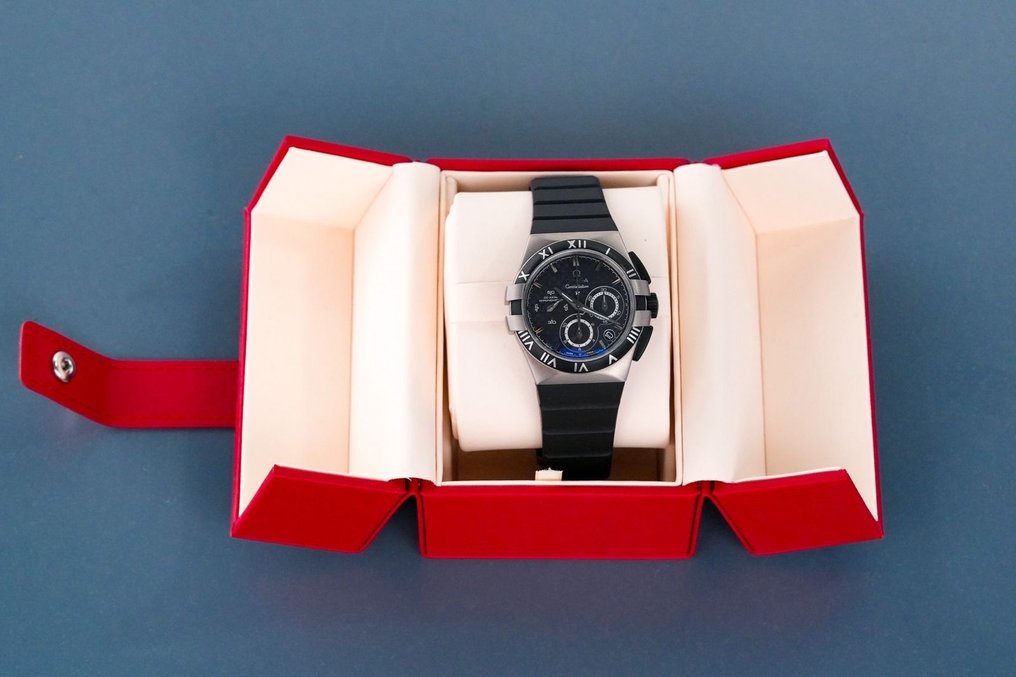 Omega Constellation Double Eagle Co Axial Chronograph Mission Hills World Cup Golf No Reserve Price 121.92.35.50.01.001 Men 2000 2010 auction online Catawiki