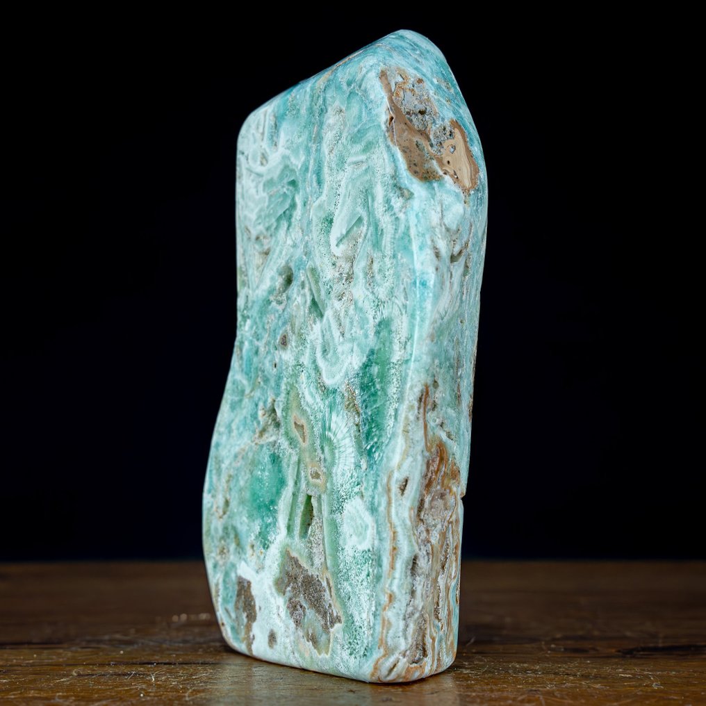 Rare Natural Green and Blue Aragonite Freiform- 1134.68 g #2.1